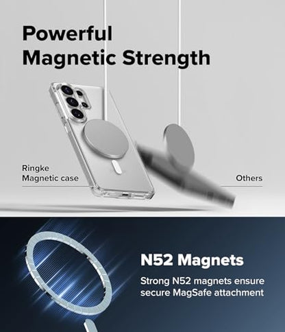 Ringke for Samsung Galaxy S26 Ultra Case [Fusion Magnetic Matte Clear] | Compatible with MagSafe, Oil & Dirt Resistant, Anti-Fingerprint Technology Prevents Oily Smudges, Feels Velvety Soft - size: Galaxy S26 Ultra