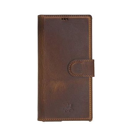 Venito Florence Leather Wallet Phone Case Compatible with Samsung Galaxy Note 10 - Extra Secure with RFID Blocking - Detachable Phone Wallet - Antique Brown - color: Antique Brown, size: Note10