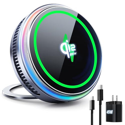 Qi2.2 25W MagSafe Charger Magnetic Wireless Charger with Cooling Pad