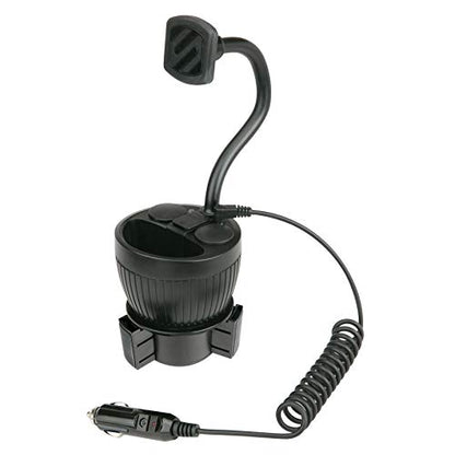 Scosche MAGPCUP MagicMount PowerHub Magnetic Car Cup Holder Phone Mount - Strong Magnet Car Mount for iPhone and Android - Secure Magnetic Cell Phone Holder - USB Charging Ports for Multiple Devices - style: Cup Holder w/ Power