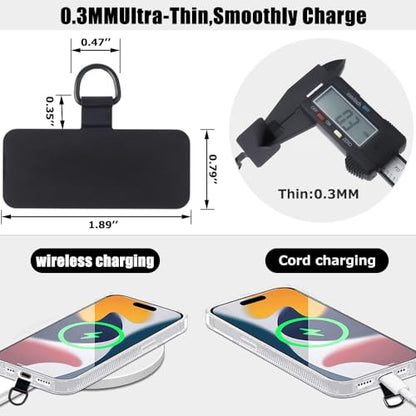 Phone Tether Tab 2pcs,0.2mm Ultra-thin Phone Metal Patch,Universal Phone Lanyard Patch for most phone (D) - color: D