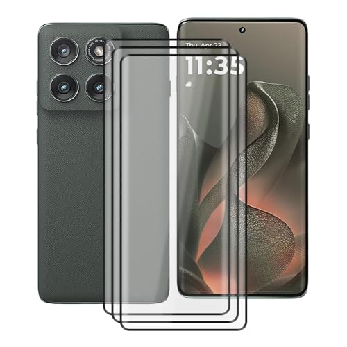 for Motorola Edge 2025 Tempered Glass Screen Protector, [3 Pack] 9H Hardness Protective Film for Motorola Edge 2025 (6.70"), High Clear, Anti Scratch, Bubble Free Tempered Glass Film