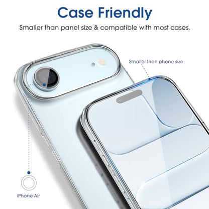 amFilm OneTouch for iPhone Air Screen Protector 6.5'' Tempered Glass - size: 17-6.5”