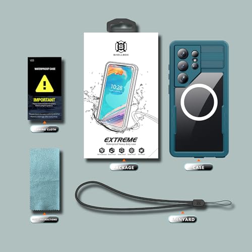Waterproof Phone Case for Samsung Galaxy S26 Ultra Protective Teal - color: Teal, size: Samsung Galaxy S26 Ultra