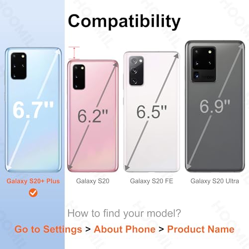 HOOMIL Case for Samsung Galaxy S20+ Plus 6.7-Inch, Non-Yellowing, Drop Protection, Anti-Scratch Transparent Hard Back Phone Cover - Crystal Clear - color: Clear, size: Samsung Galaxy S20 Plus