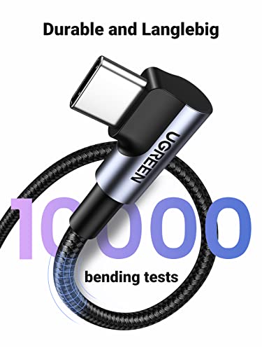 UGREEN USB A to USB C Cable 90-Degree Fast Charging Cable, 3.3ft - size: 3.3 ft