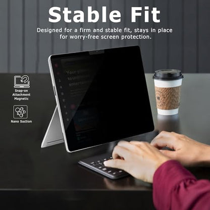 Adeway Privacy Screen Protector for Surface Pro 7/6/5/4/3 12.3 Inch - size: Pro 7/6/5/4/3 12.3"