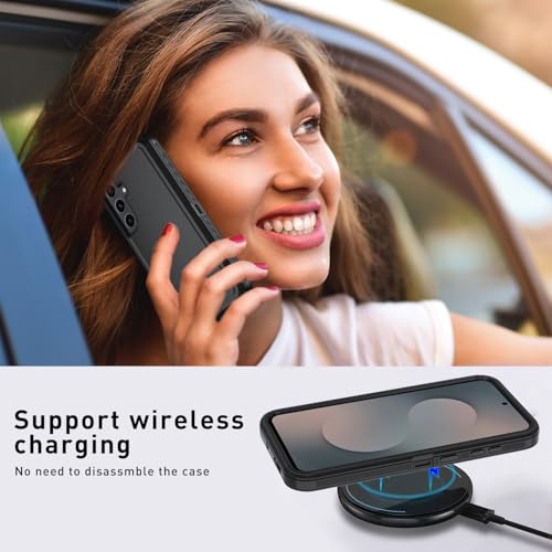 for Samsung Galaxy S25 FE 5G Case, Heavy Duty case,[Military Grade Protective ][Shockproof] [Dropproof] [Dust-Proof],(Black-Belt Clip) ﻿ - color: Black-Belt Clip