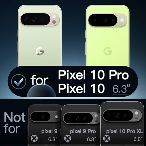 JETech Case for Google Pixel 10/10 Pro, Anti-Yellowing, Jade | Shockproof Protection, Scratch Resistant Hard PC Back, Durable Transparent TPU Bumper - color: Jade, size: Pixel 10/10 Pro