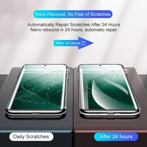 [2 Pack] Hydrogel Screen Protector for Motorola Edge 60 Pro, Upgraded Non-breakable Flexible TPU Flexible Protective Film [Bubble Free] [High Sensitivity][Anti-Scratch]