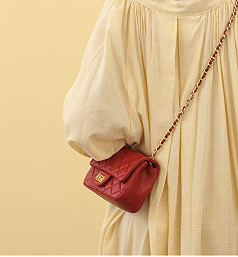 UnnFiko 43" DIY Bag Purse Chain Strap Replacement Crossbody Bag Straps Purse Accessories Straps Handmade Shoulder Bag Charms for Handbag Bags (Red & Gold, Metal Chain) - color: Red & Gold