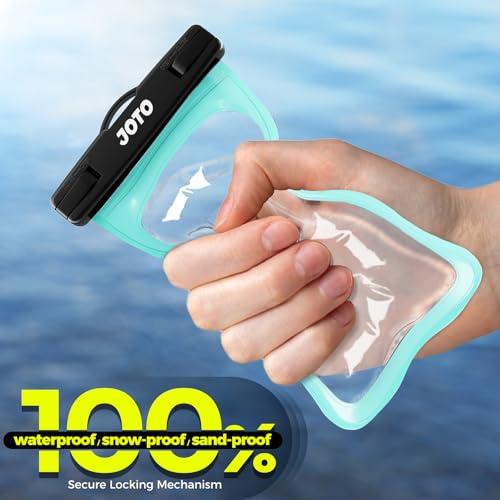 JOTO Up to 7" Universal Waterproof Phone Case for iPhone 17 Air 16 15 14 13 12 11 Plus Pro Max, IPX8 Cellphone Dry Bag XR X SE, Galaxy S23 S22 S21 S20+ S20 S10 Plus Note, Pixel -Green - color: Green, size: 1 Pack