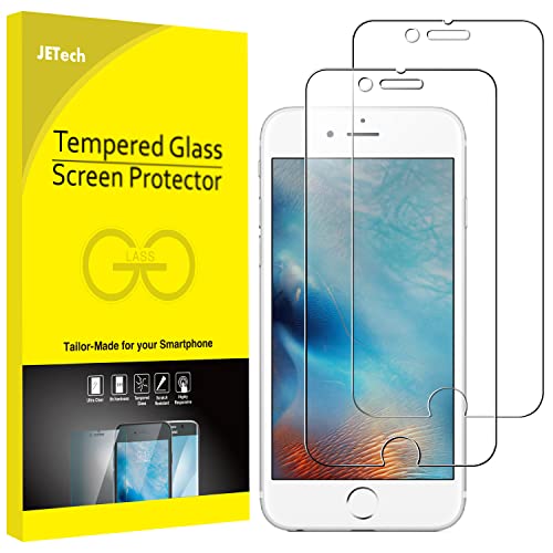 JETech Screen Protector for iPhone 6s Plus/6 Plus, 2-Pack | HD Clear, Tempered Glass Film, Anti-Scratch Glass - size: iPhone 6S Plus/6 Plus