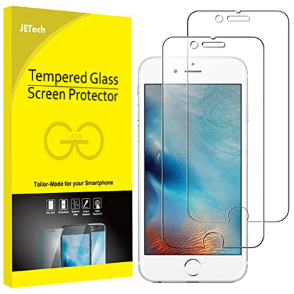 JETech Screen Protector for iPhone 6s Plus/6 Plus, 2-Pack | HD Clear, Tempered Glass Film, Anti-Scratch Glass - size: iPhone 6S Plus/6 Plus