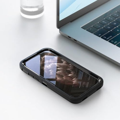 Case for iPhone 12 Pro Max, Heavy-Duty Tough Rugged Shockproof Drop Protective Cover Phone Cases, Black - color: Black+Black, size: iPhone 12 Pro Max