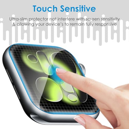 UniqueMe 8 Pack for Apple Watch Series 11/10 46mm Screen Protector - size: Series 10 46mm
