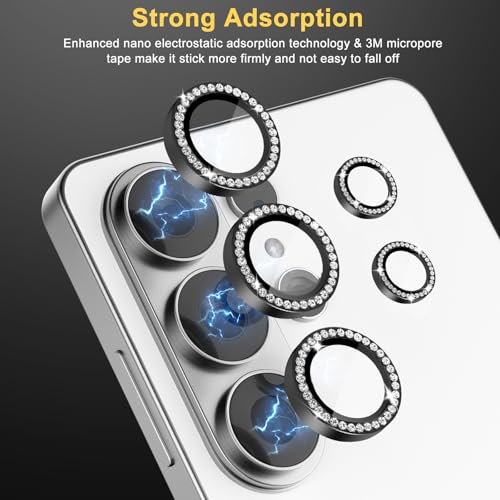 Camera Lens Protector for Samsung Galaxy S26 Ultra, Diamond Black - color: Diamond Black