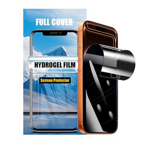 LOOKSEVEN 2 Pack Privacy Hydrogel Film For iPhone 17 Pro - size: iPhone 17 Pro