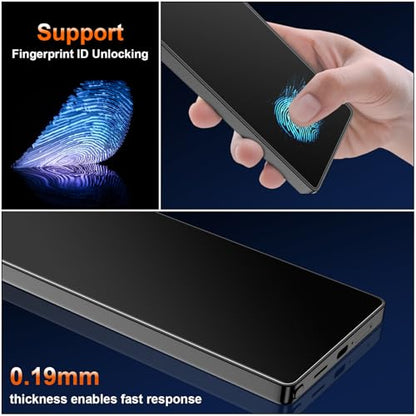 [2 Pack] 4 Way 360 °Matte TPU Privacy Screen Protector for Samsung Galaxy S25 Ultra (Not Glass), Fingerprint Sensor Compatible, Anti-Glare Full Adhesive Flexible Film