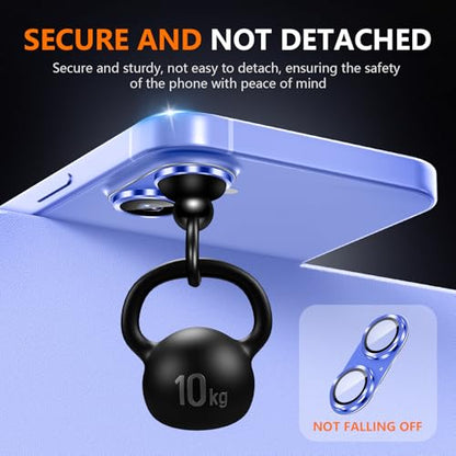 Suoman for iPhone 16/16 Plus Camera Lens Protector, 9H Tempered Glass Film - color: Ultramarine