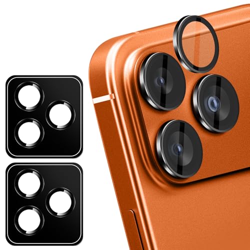 2 Pack Camera Lens Protector for iPhone 17 Pro Max/17 Pro/16 Pro Max/16 Pro/15 Pro | Ultra-tough Lens Cover | HD Tempered Glass | Black | Compatible with iPhone 15 Pro Max - color: for 17 Pro Max /17 Pro/16 Pro/16 Pro Max/15 Pro/15 Pro Max