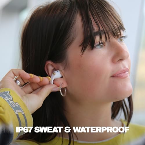 Skullcandy Push 720 Open Wireless Open-Ear Bluetooth Earbuds - Bone - color: Bone/Gold