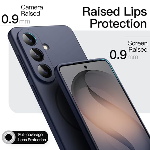 JETech Magnetic Slim Case for Samsung Galaxy S26 Plus, Deep Blue - color: Deep Blue, size: Galaxy S26 Plus