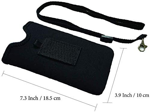 Tainada Neoprene Neck Cell Phone Sleeve Pouch w/Belt Loop Holster (Pink) - color: Pink