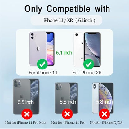 Battery Case for iPhone 11/XR, 7500mAh Ultra-Slim Portable Charging Case Rechargeable Protective Battery Pack for iPhone 11 and iPhone XR External Charger Case 6.1 Inch-Blue - color: Blue