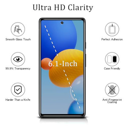 MAYtobe 2 Pack Privacy Screen Protector For Google Pixel 6A Tempered Glass - color: Black