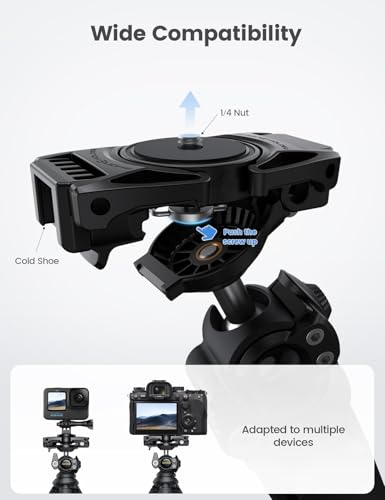 Lamicall Tripod for Camera with Wireless Remote 8-Strand Aluminum Core - style: NEW Upgraded - Silicone for Camera