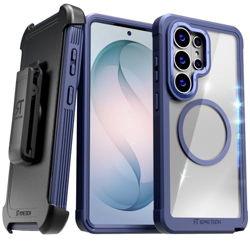 Designed for Samsung Galaxy S26 Ultra Case with Belt Clip Holster | Protective Cover with Strong Magnet Compatible with Magsafe - Blue - color: Blue