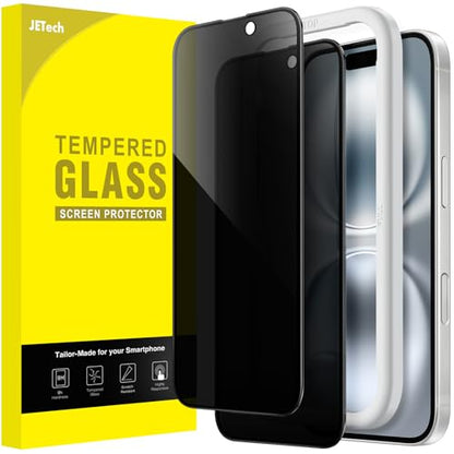 JETech Privacy Screen Protector for iPhone 16, 2-Pack - size: iPhone 16