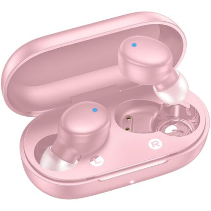 kurdene Wireless Earbuds Bluetooth 5.3 Light Weight in Ear Headphones - color: Pink