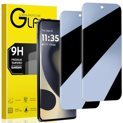 (2 Pack) for Motorola Edge 2025 Privacy Screen Protector, Anti-Spy Tempered Glass 9H Hardness Screen Film for Moto Edge (2025), Case Friendly Anti-Scratch - size: for Motorola Edge 2025