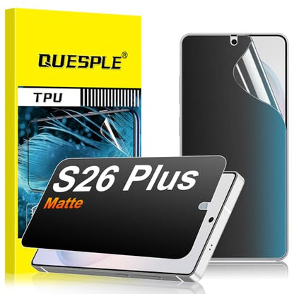 2 Pack for Samsung Galaxy S26 Plus Ultra Anti-Glare Matte Privacy Screen Protector, Smooth and Responsive Touch Flexible EPU Film, [Support Fingerprint Unlock] [Self-Healing] [Not Glass] - size: Samsung Galaxy S26 Plus