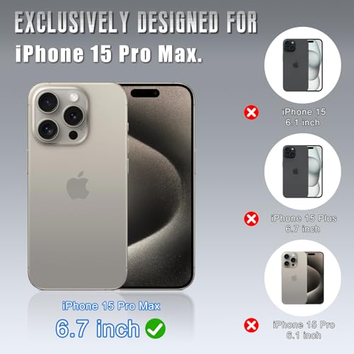 Wallet Case for iPhone 15 Pro Max 6.7", Golden | RFID-Blocking Card Holder, Kickstand, Magnetic Closure, PU Leather Folio Flip Cover, Protective Women Men Cases - color: Golden, size: iPhone 15 Pro Max