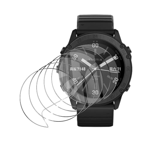 6 Pack Compatible for Garmin Tactix Delta Screen Protector, Flexible TPU Film [Not Glass], Full Coverag, HD Clear Easy Install, Bubble Free for Garmin Tactix Delta Screen Protector - size: RM6-Garmin Tactix Delta-US