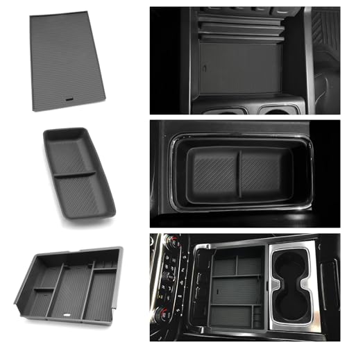 LFOTPP 3PCS Center Console Organizer for 2014-2018 Chevy Silverado/GMC Sierra 1500& 2015-2019 Silverado & Sierra 2500HD/3500HD Accessories- Full Console w/Bucket Seats Only - color: 2014-2018 Chevy Silverado Armrest Tray