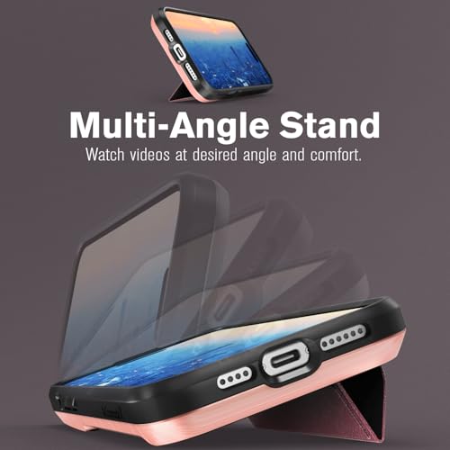 VENA vCommuteX for iPhone 16 Pro Max Wallet Case, Red - color: MagSafe Compatible - Red, size: iPhone 16 Pro Max