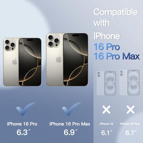 JETech Camera Lens Protector for iPhone 16 Pro/16 Pro Max, Natural Titanium - color: Natural Titanium