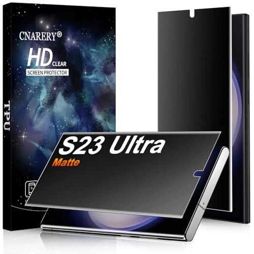 2 Pack for Samsung Galaxy S23 Ultra Matte Privacy Screen Protector 6.8 Inch[Not Glass], Anti-Scratch, Anti-Glare, Support fingerprint Unlock - size: Samsung Galaxy S23 Ultra