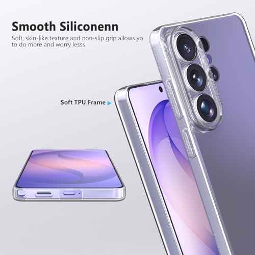 TENOC Phone Case for Samsung Galaxy S26 Ultra, Clear Case Shockproof Protective Bumper Slim Cover - color: Clear, size: S26 Ultra