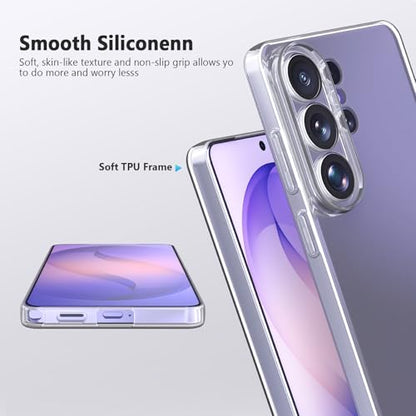 TENOC Phone Case for Samsung Galaxy S26 Ultra, Clear Case Shockproof Protective Bumper Slim Cover - color: Clear, size: S26 Ultra