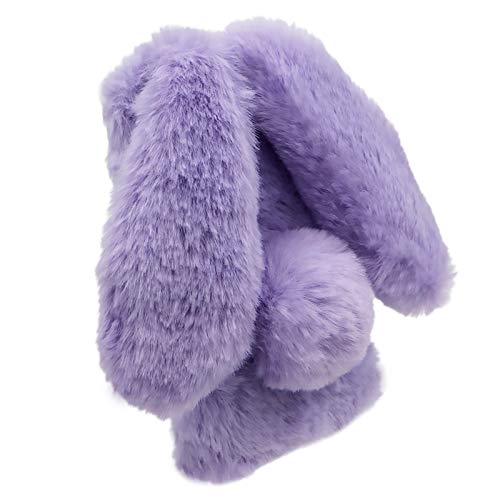 Rabbit Ear Case for Moto G Power 5G 2024 with Crossbody Strap, Plush Bumper Protective Cover, Purple - color: Purple, size: Moto G Power 5G 2024