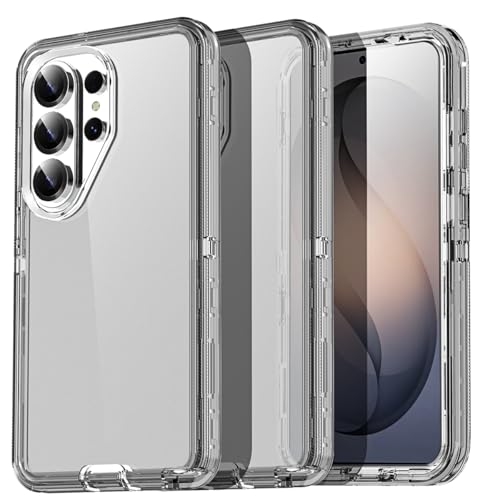AICase for Samsung Galaxy S26 Ultra Case Clear 3 in 1 Heavy Duty Drop Protection Full Body Rugged Shockproof/Dust Proof 3-Layer Military Protective Tough Durable Cover for Samsung S26 Ultra 6.9"_5 - color: 3 in 1_Black, size: Samsung Galaxy S26 Ultra