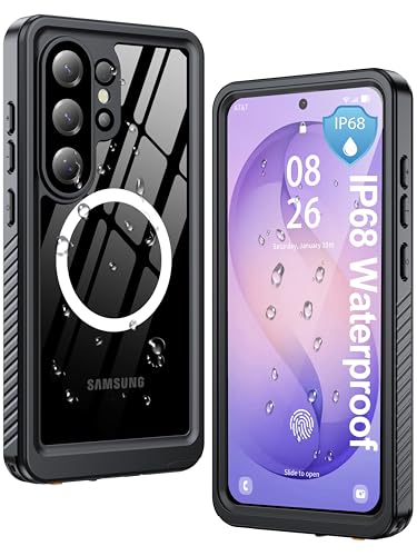ANTSHARE IP68 Waterproof Case for Samsung Galaxy S26 Ultra, Black/Clear - color: Black/Clear, size: S26 Ultra
