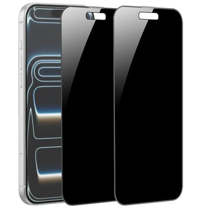 2 Pack 360 Degree Privacy Tempered Glass for iPhone 17 Pro Max Anti-Spy 4 Directions Screen Protector Film 6.9 inch - size: For iPhone 17 Pro Max