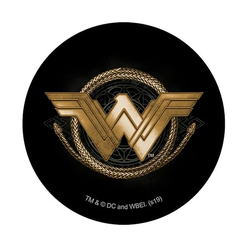 DC Comics Wonder Woman Movie Golden Lasso Logo PopSockets Expandable Phone Grip & Stand - Black - style: Adhesive PopGrip