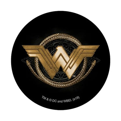 DC Comics Wonder Woman Movie Golden Lasso Logo PopSockets Expandable Phone Grip & Stand - Black - style: Adhesive PopGrip